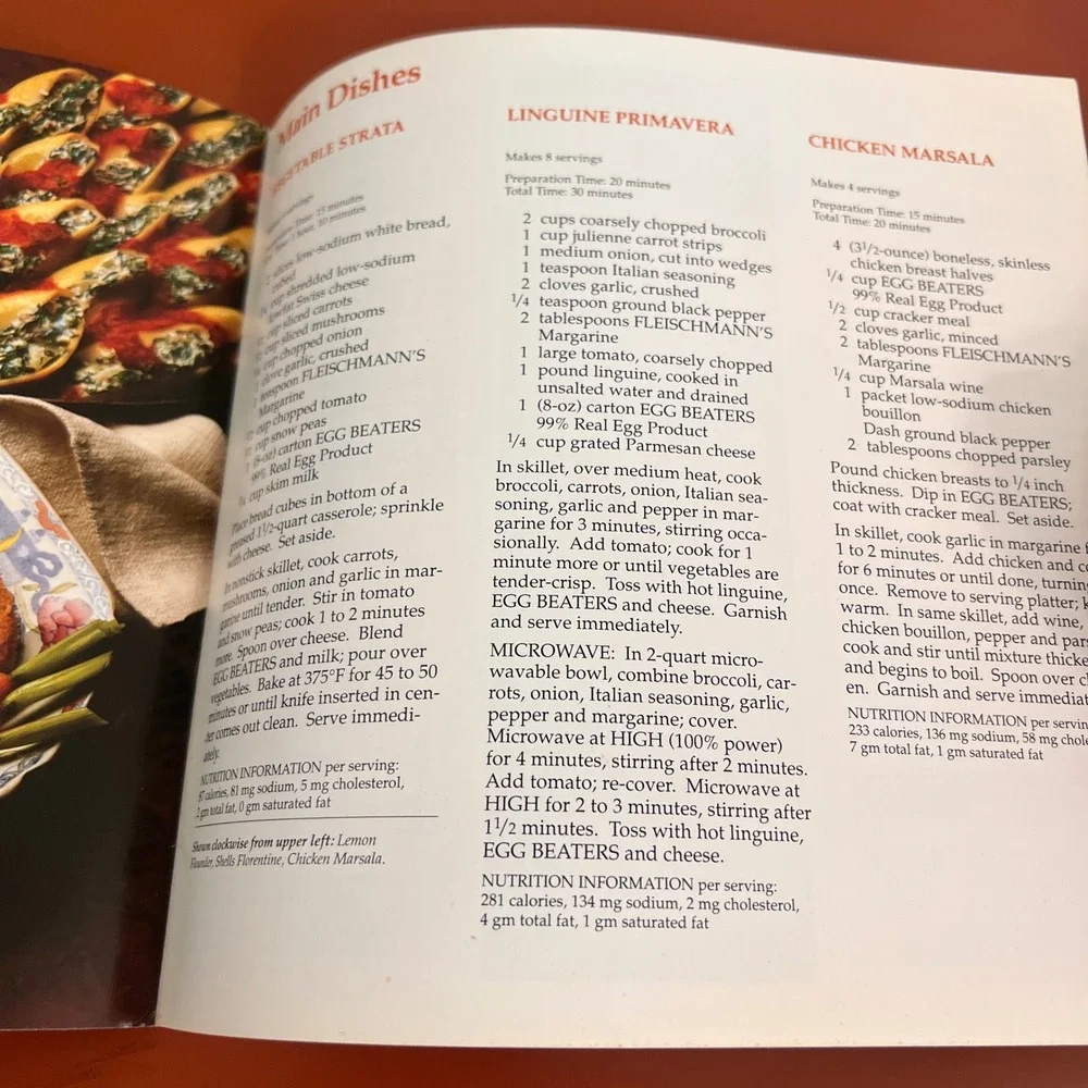 Eating to Your Heart's Content II Recipes from Egg Beaters Cookbook 1990 Nabisco